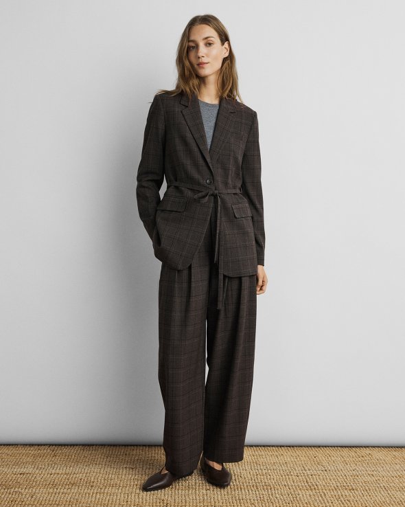 MSCH Copenhagen - MSCHJohnna HW Barrel Pants CHK MSCH Copenhagen - MSCHJohnna HW Barrel Pants CHK