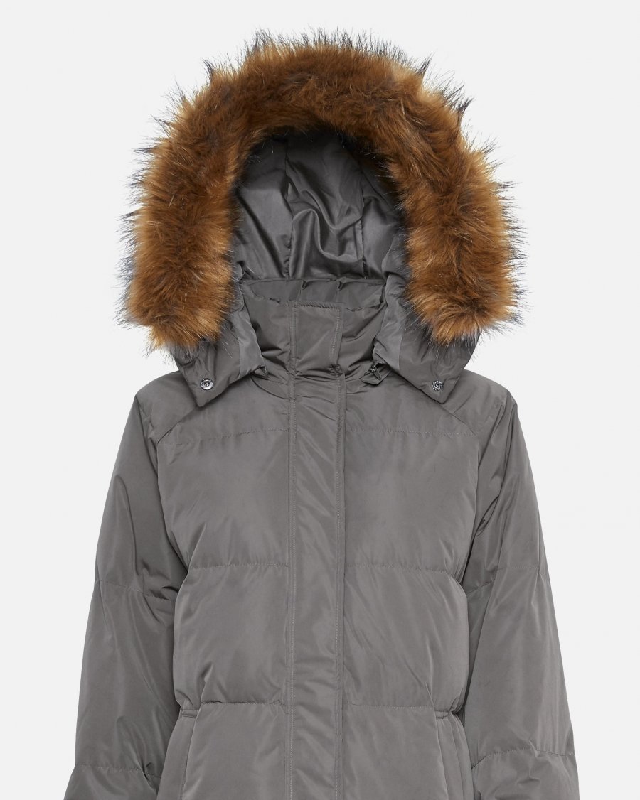 MSCH Copenhagen - Skylar Down Hood Faux Fur Jacket