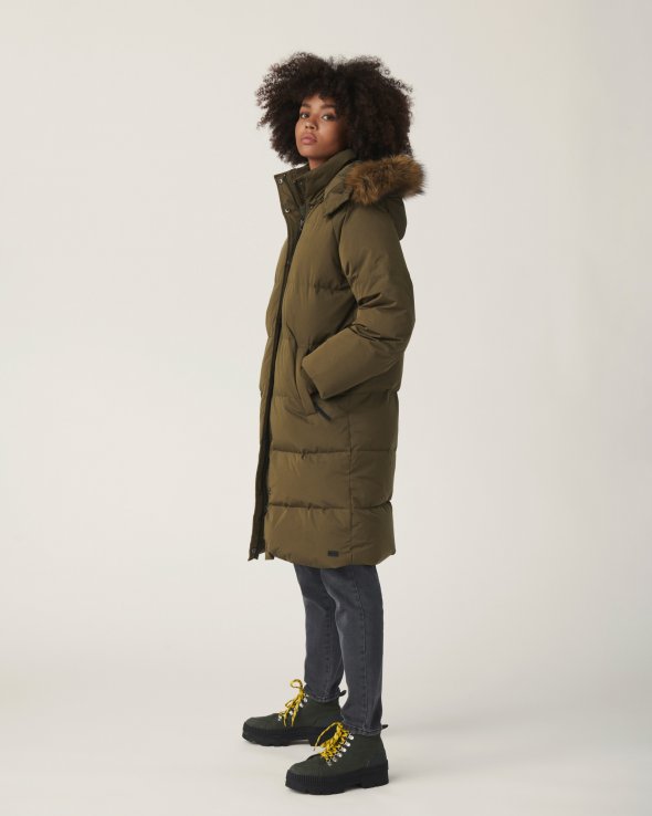 MSCH Copenhagen - Skylar Down Hood Faux Fur Jacket