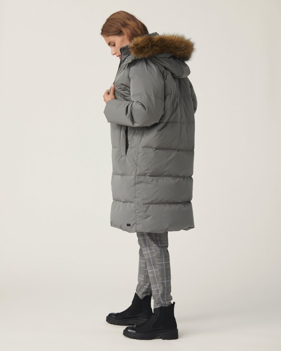 MSCH Copenhagen - Skylar Down Hood Faux Fur Jacket