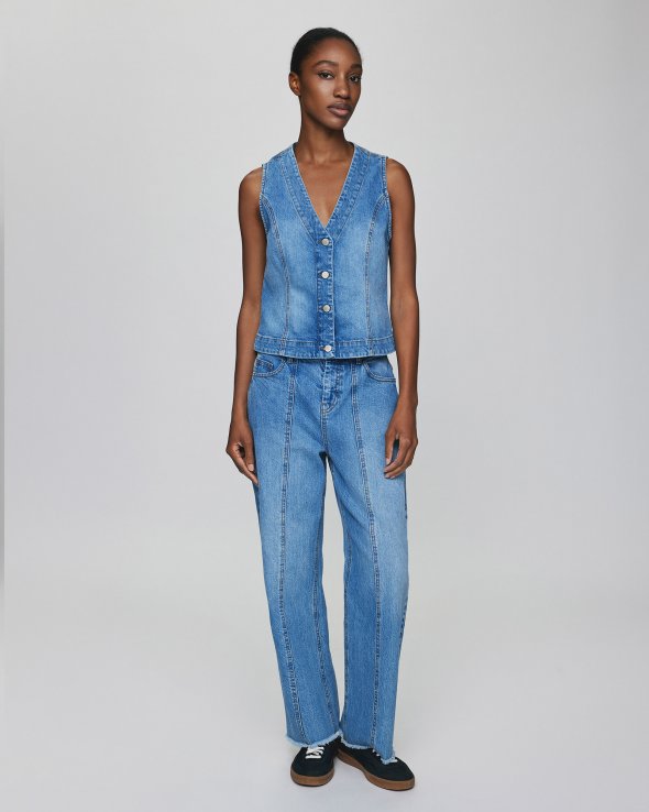 MSCH Copenhagen - MSCHEli Ada HW Straight Ankle Jeans MSCH Copenhagen - MSCHEli Ada HW Straight Ankle Jeans